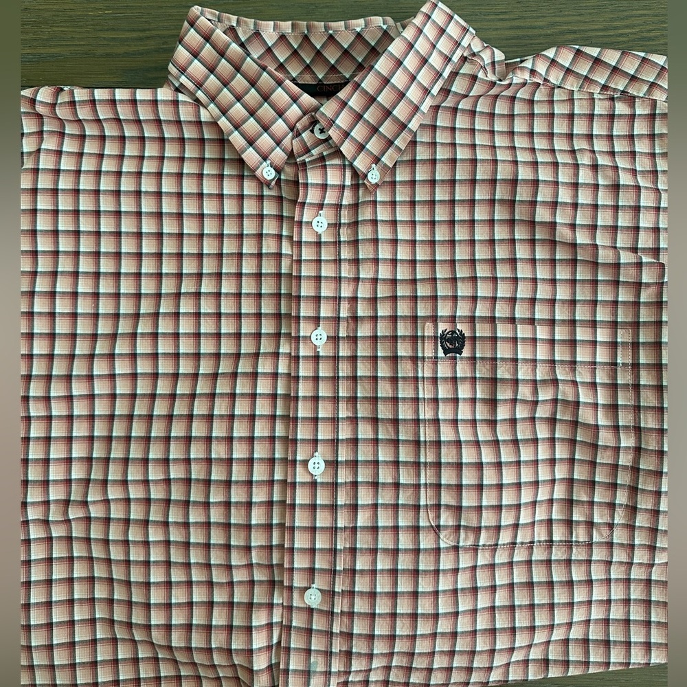 Cinch Casual Long Sleeve button Down Shirt‎ Size XL
